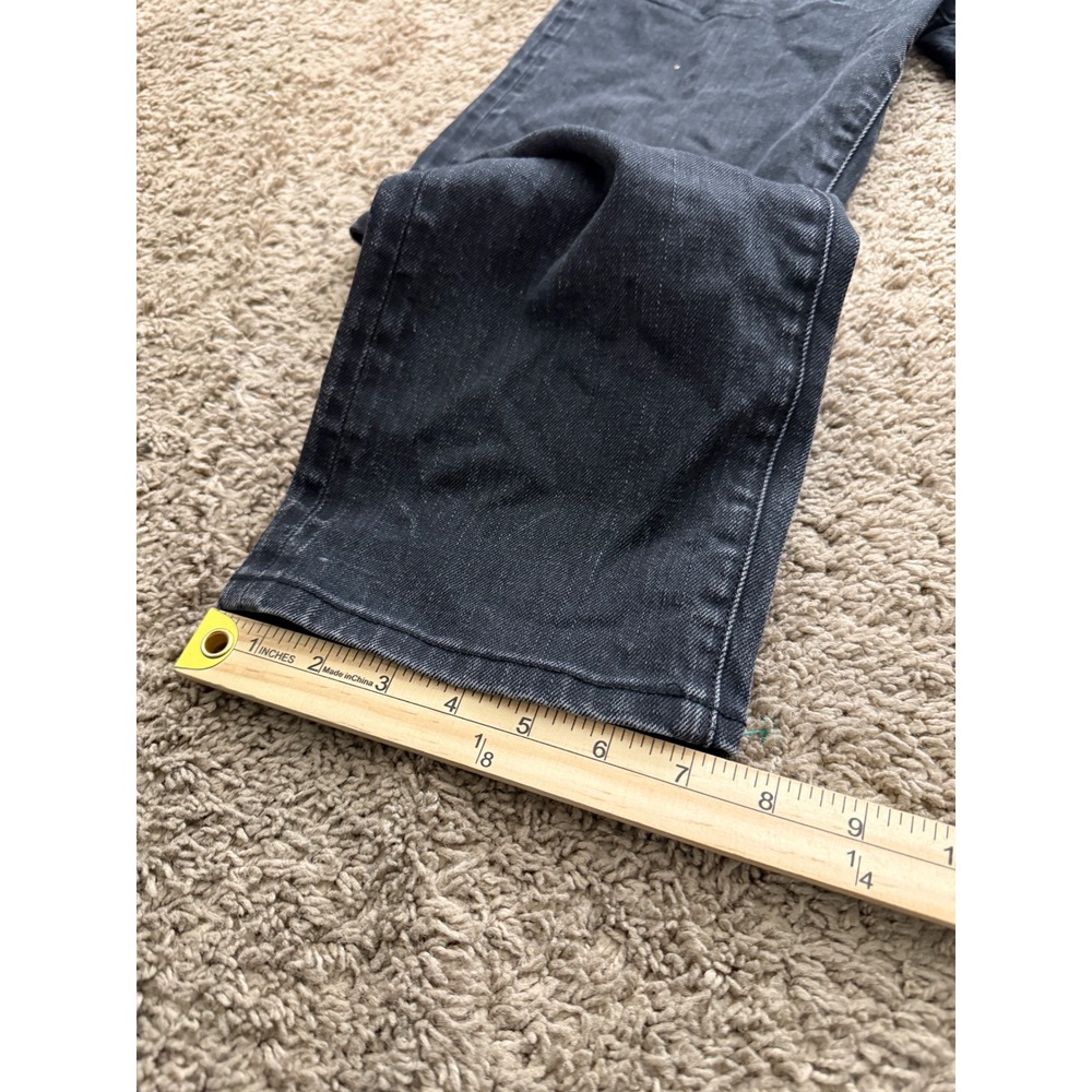Tom Ford Mens Selvedge Button Fly Denim Jeans Straight Leg Washed Black  34 - Picture 8 of 11
